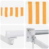 Manual Retractable Awning with LEDs Yellow and White 3 x 2 m 3419191