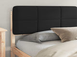 Bed Frame with Upholstered Headboard Black 180 x 200 cm 877961