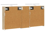 Bathroom Cabinet Set 3 pcs 100 x 10.5 x 60.5 cm Engineered wood 3403706
