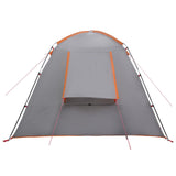 Cabin Tent Grey and Orange 210 x 210 x 138 cm Polyester 42028507