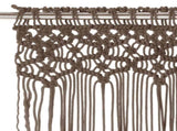 Macrame Curtain Taupe 140x240 cm Cotton 323981