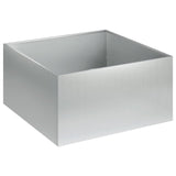 Garden Planter 2 pcs Silver 60 x 60 x 30 cm Galvanised Steel 8005061