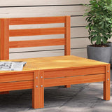 Garden Sofa Wax brown Solid pine wood Single unit size Modular 837995