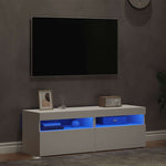 TV Cabinets with LED Lights 2 pcs White 60x35x40 cm 804410