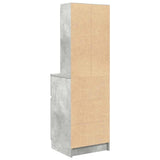 Bedside Cabinet Concrete Grey 39x35x125 cm Engineered Wood 861313