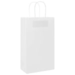 ZNTS Paper Bags 250 pcs with Handles White 21x11x36 cm 4101617