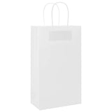 ZNTS Paper Bags 250 pcs with Handles White 21x11x36 cm 4101617