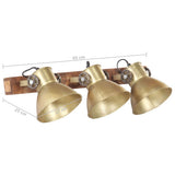 Industrial Wall Lamp Brass 65x25 cm E27 320507