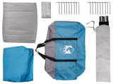 Cabin Tent with Roof Blue 8-Person Polyester and Steel 42028576