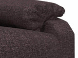 Recliner Chair Dark Brown Fabric 342455