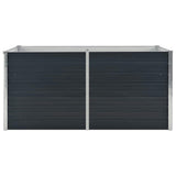 Raised Garden Bed Anthracite 160x80x77 cm Galvanised Steel 45722