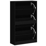 Shoe Cabinet Black 63x24x103 cm Engineered Wood 342552