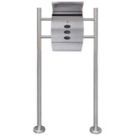 Mailbox on Stand Stainless Steel 271744