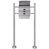 Mailbox on Stand Stainless Steel 271744