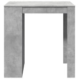 ZNTS Bar Table Concrete Grey 102x70x103.5 cm Engineered Wood 3309324