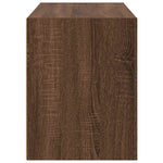 ZNTS Cabinet with 2 Drawers Brown Oak 60x31x40 cm Engineered Wood 858833