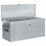 Aluminium Box 80x30x35 cm Silver 142939