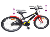 Kids Bike 18 Inches for 5-7 Years Old Black Red 42009396