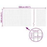 Euro Fence Steel 10x1.0 m Green 140585