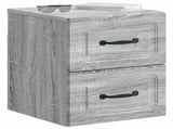 Wall-Mounted Bedside Cabinet Grey Sonoma 34.5 x 33 x 40 cm 899327