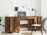 Desk with Shelf Old wood 140 x 50 x 75 cm Engineered wood 879528