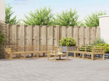 Outdoor Sofa Set 8 pcs White 59 x 59 x 37 cm Solid Acacia Wood 3387343
