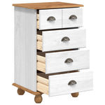 Chest of Drawer ASKIM White 45.8 x 40 x 79 cm Solid Pine wood 4105417