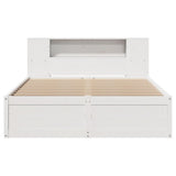 Bed Frame without Mattress White 160x200 cm Solid Wood Pine 3323411