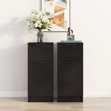 Sideboards 2 pcs Black 30x30x70 cm Engineered Wood 811118