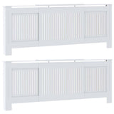Radiator Cover 2 pcs White 205x20.5x81.5cm Engineered Wood 3403237