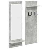 Wall-Mounted Coat Rack with Shelf Concrete Grey 70 x 10 x 90 cm 874526