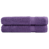 Premium Towels SOLUND 2 pcs Purple 100x200 cm 600 gsm 137365
