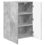 TV Wall Cabinet Concrete Grey 59.5 x 31 x 80 cm Engineered Wood 892362