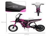 24V Electric Motorbike with Twist Grip Throttle, Music, Horn, 12" Pneumatic Tyres, 16km/h Max Speed T3398P348402