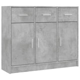 Sideboard Concrete Grey 91x28x75 cm Engineered Wood 823012