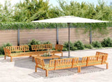 Pallet Sofa Set Natural Wood Solid Acacia wood Standard Modular 3209444
