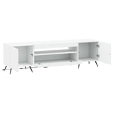LED TV Cabinet White Engineered Wood 897565