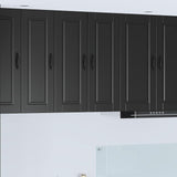 Wall Cabinet PORTO Black 30 x 31 x 80 cm Engineered Wood 885357