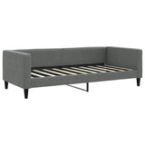 Daybed with Trundle&Drawers without Mattress Dark Grey 90x190 cm Single 3196652