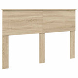 Bed Frame Sonoma Oak 140 x 190 cm Engineered Wood 3408573