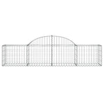 Arched Gabion Baskets 12 pcs 200x50x40/60 cm Galvanised Iron 3146267