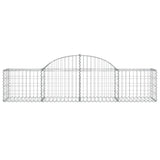 Arched Gabion Baskets 12 pcs 200x50x40/60 cm Galvanised Iron 3146267