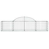 Arched Gabion Baskets 25 pcs 200x50x40/60 cm Galvanised Iron 3146273