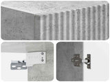 Wall-Mounted Cabinet Concrete Grey 33 x 34.5 x 90 cm 898928