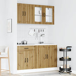 ZNTS 4 Piece Kitchen Cabinet Set Kalmar Artisan Oak Engineered Wood 3314870