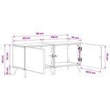 TV Cabinet White Engineered Wood 897555