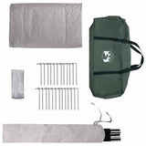 Tipi Tent with Roof Army Green 250 x 250 cm Polyester and Steel 42028722