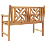 Garden Bench Brown 114 x 60 x 90 cm Solid teak wood 42001964