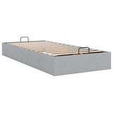 Ottoman Bed Frame without Mattress Light Grey Single Fabric 3310916