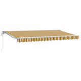 Retractable Awning Yellow and Grey 400 x 200 cm 3329848